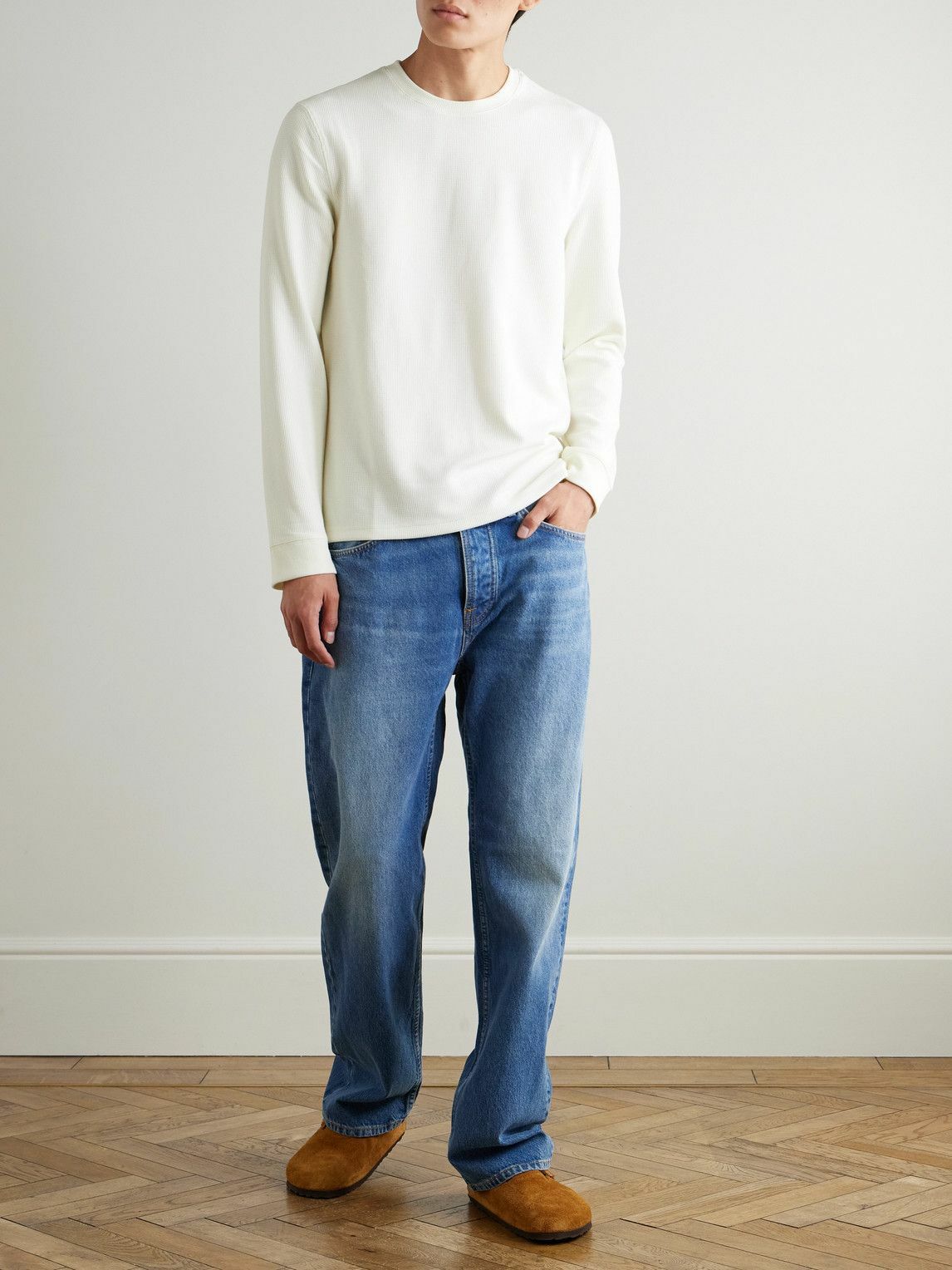Onia - Waffle-Knit Sweatshirt - Neutrals