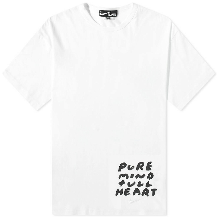 Photo: Comme des Garçons Black x Nike Message T-Shirt in White