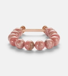 Ananya Chakra 18kt rose gold beaded bracelet with gemstones
