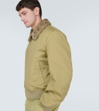 Burberry Shearling trimmed cotton jacket