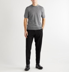 Mr P. - Knitted Cashmere and Silk-Blend T-Shirt - Gray