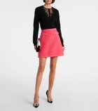 Giambattista Valli Wool-blend tweed miniskirt