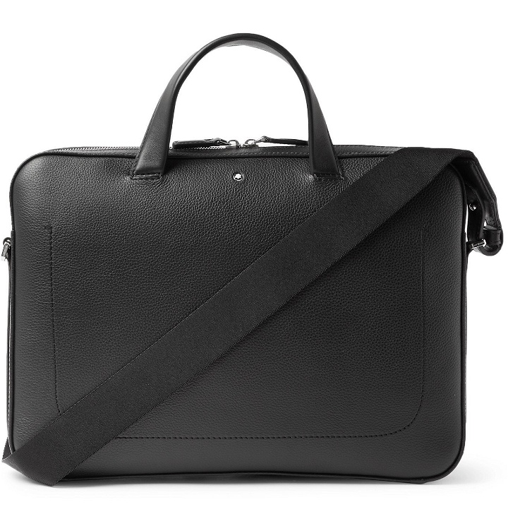 Photo: Montblanc - Full-Grain Leather Briefcase - Black