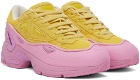Raf Simons Yellow & Pink Pharaxus Sneakers