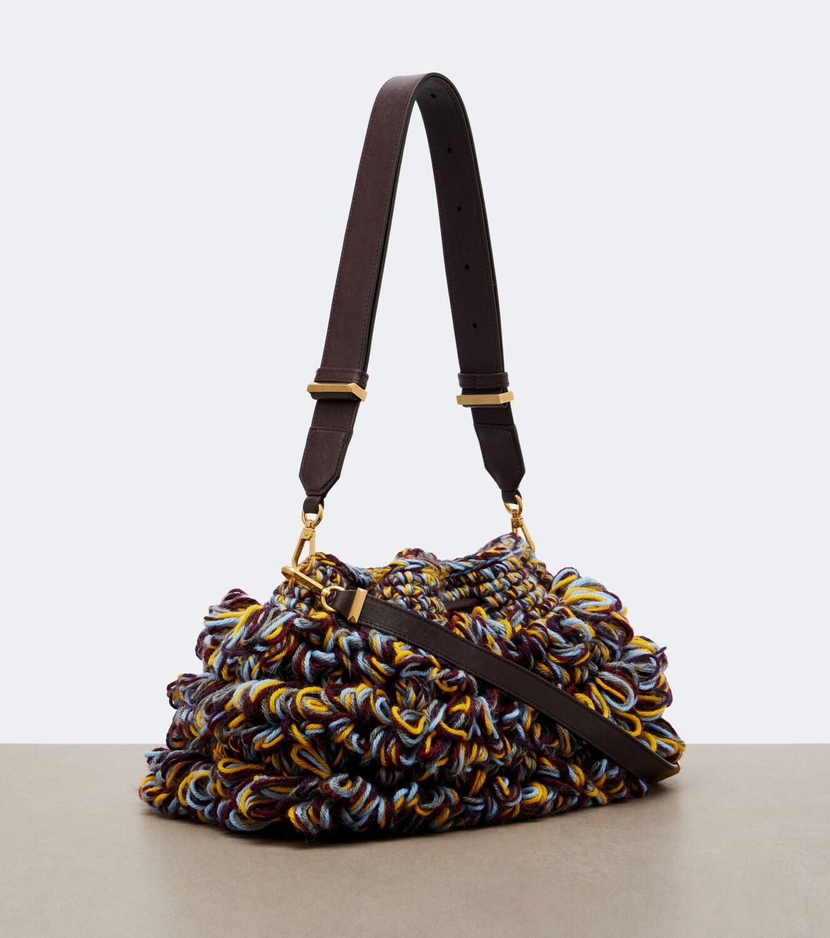 Jimmy Choo Cinch Medium knitted shoulder bag
