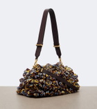 Jimmy Choo Cinch Medium knitted shoulder bag