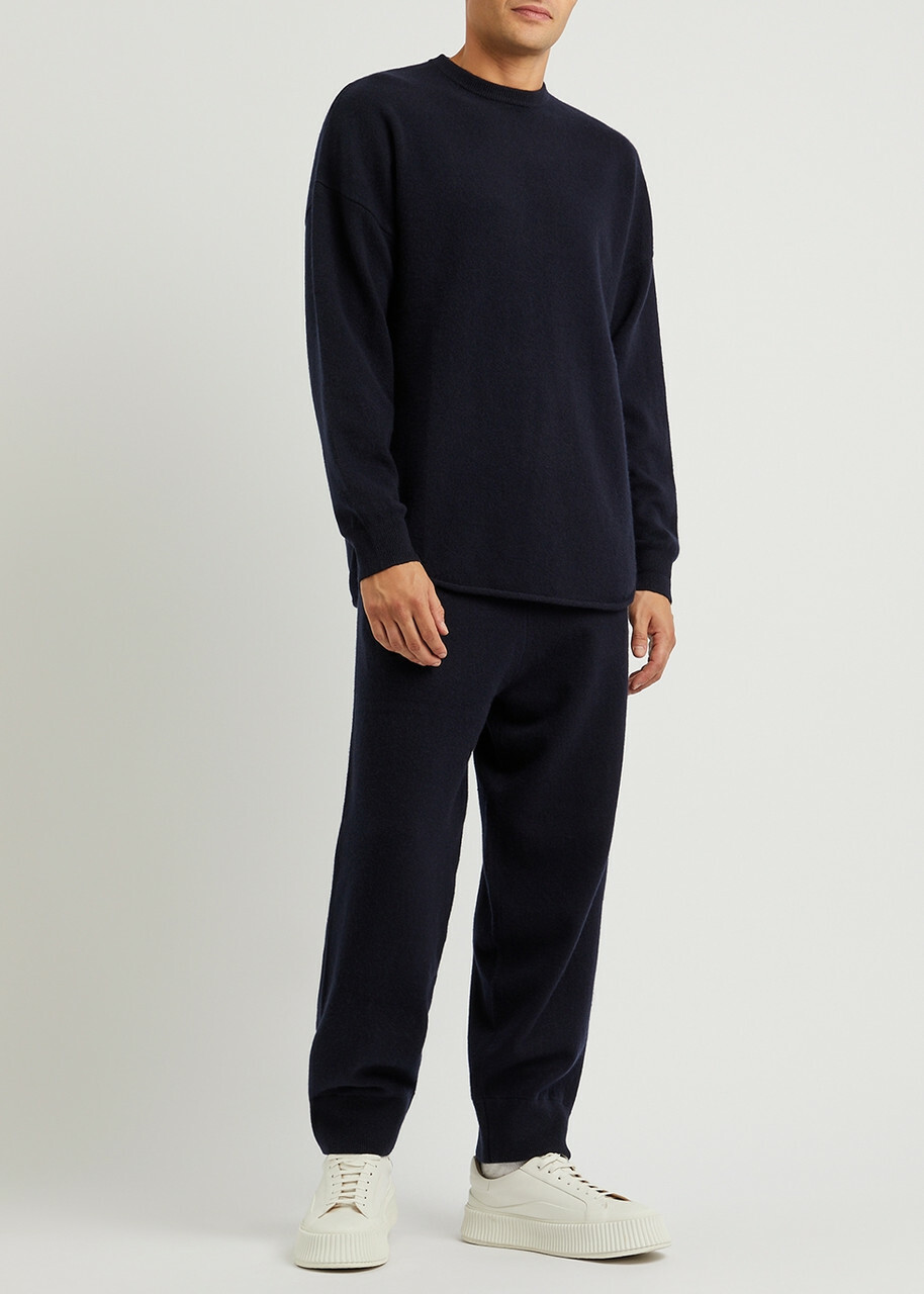 Extreme Cashmere N°53 Crew Hop Cashmere-blend Jumper - Navy - One Size