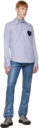 Coperni Blue Tie-Detail Shirt