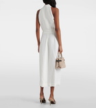 Brunello Cucinelli Twill wrap dress