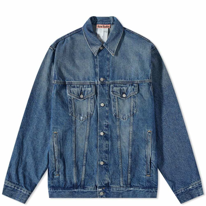 Photo: Acne Studios Men's Rob Relaxed Denim Jacket in Vintage Blue