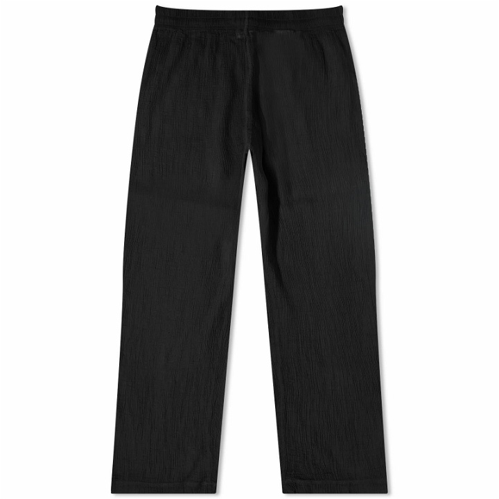 Photo: Our Legacy Men's Reduced Trouser in Black Rayon Plait