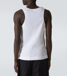 Simone Rocha Ruffled cotton jersey tank top