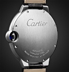 Cartier - Ballon Bleu Automatic 42mm Stainless Steel and Alligator Watch - Men - Silver