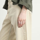 Tom Wood Small Mined Diamond Ring in Silver/Gold
