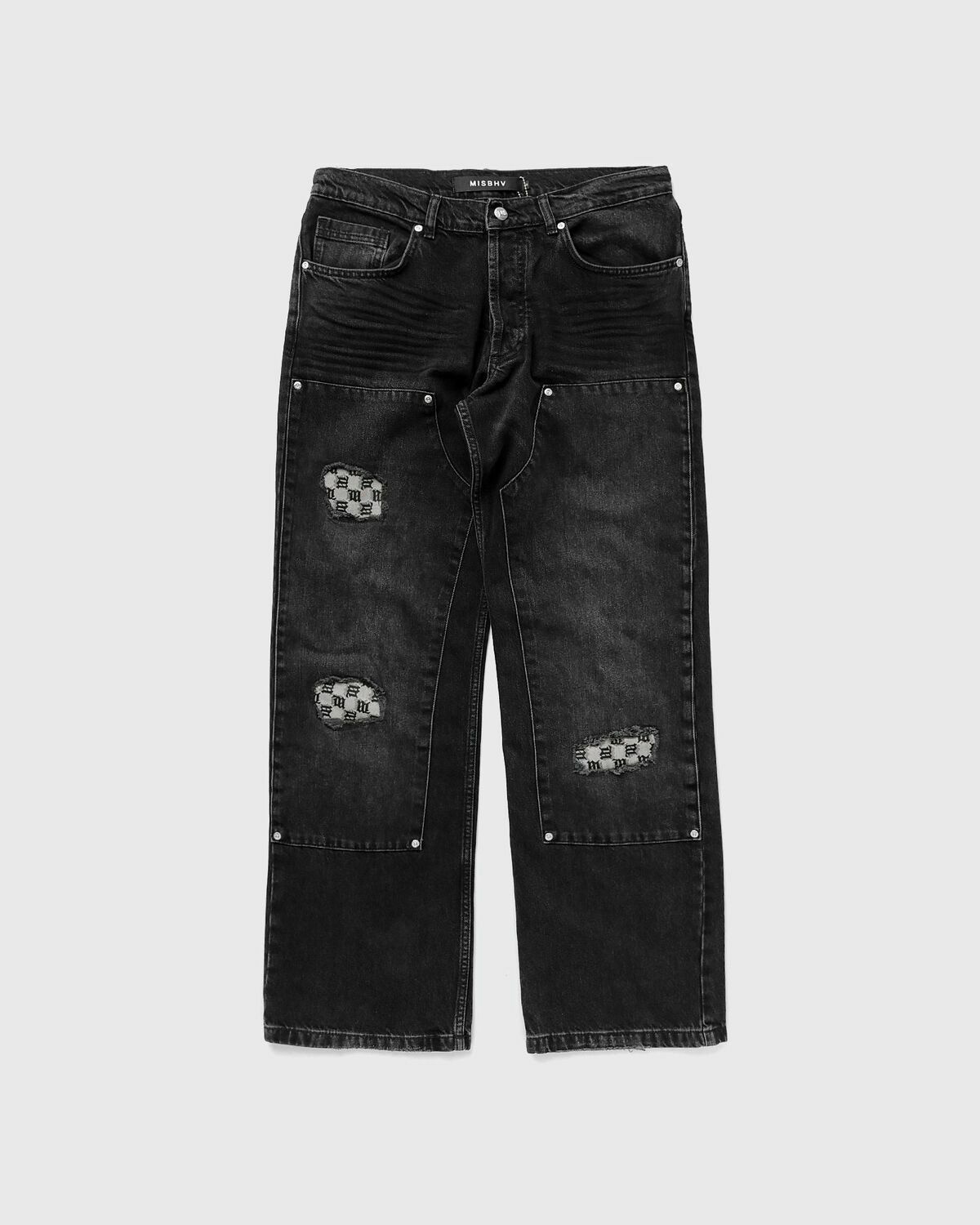 MISBHV Denim Monogram Carpenter Trousers in Black for Men