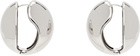 Coperni Silver Logo Earrings