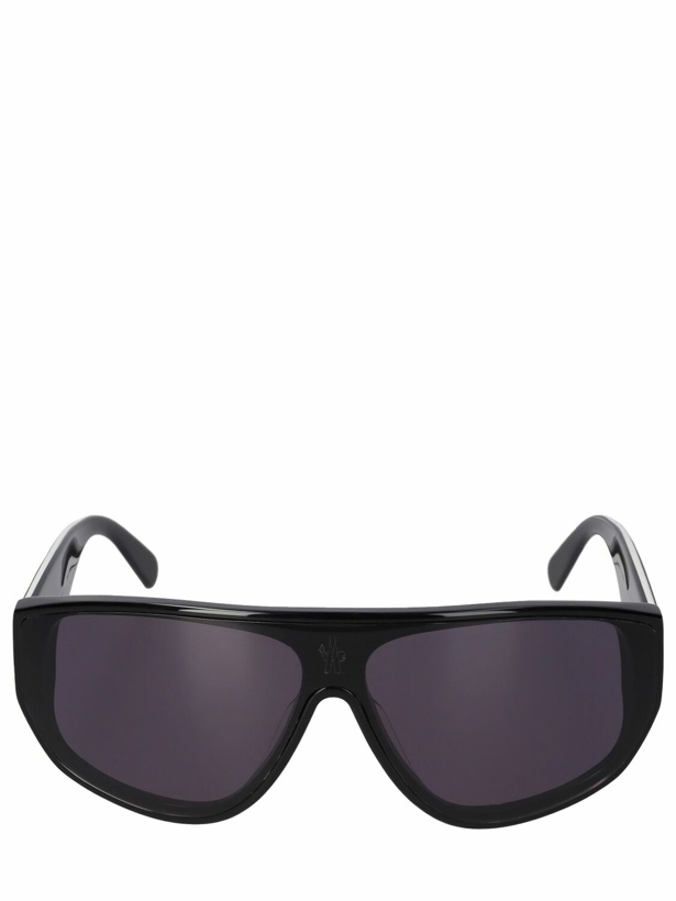 Photo: MONCLER Tronn Shield Acetate Mask Sunglasses