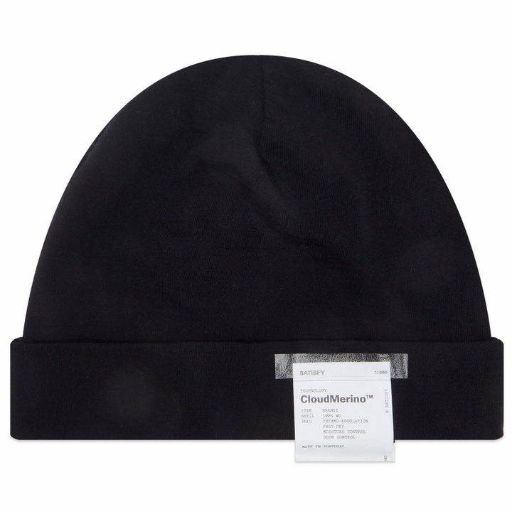 Photo: Satisfy Men's CloudMerino™ Beanie in Black 