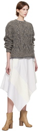 Eckhaus Latta Taupe Plait Sweater