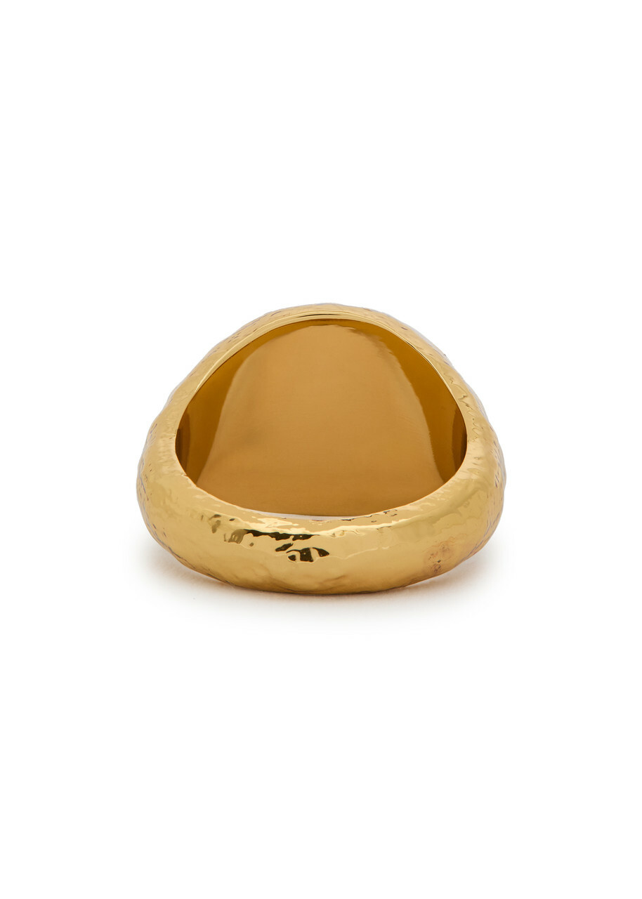 Anni LU Cherry on Top 18kt Gold-plated Ring - One Size