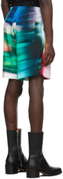 Dries Van Noten Multicolor Satin Printed Shorts