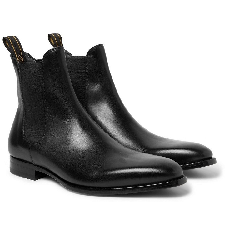 Photo: Dunhill - Leather Chelsea Boots - Black