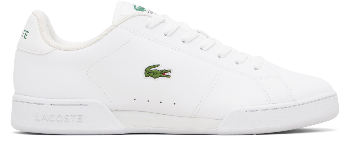 Lacoste White Carnaby Cup Leather Sneakers