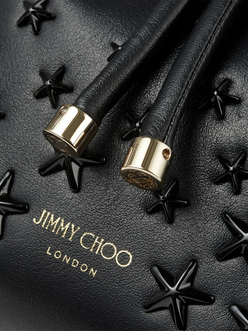 JIMMY CHOO - Bon Bon Leather Bucket Bag Jimmy Choo