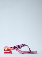 CAMPER Striped Block Heel Sandals