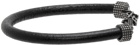 Saint Laurent Black Opyum Logo Bracelet