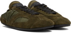 Proenza Schouler Khaki Nylon & Calfsuede Soft Track Sneakers