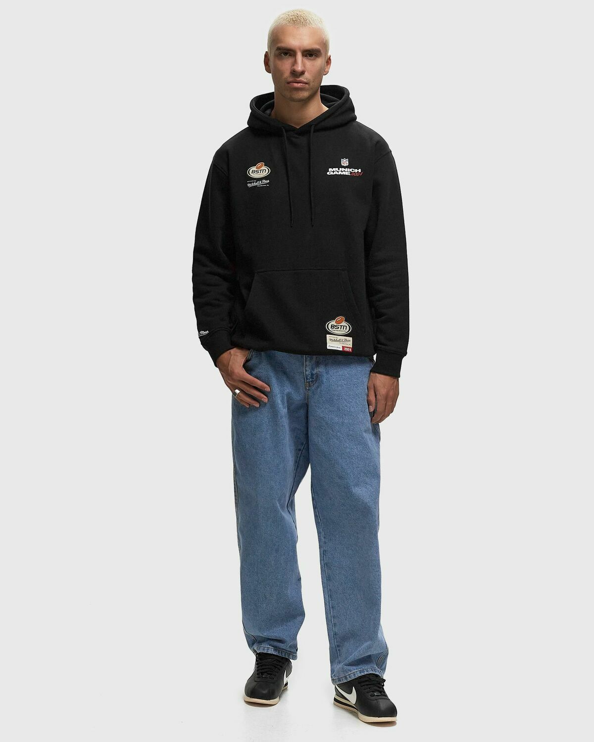 Mitchell&Ness ミッチェルアンドネス NFL アメフト パーカー Mitchell & Ness X Bstn X Nfl Munich Game Hoodie Black - Mens