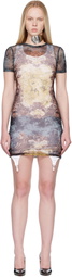 Jean Paul Gaultier Multicolor 'The Short Médaillon' Minidress