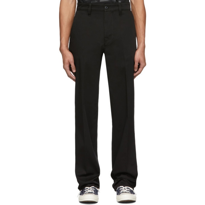 Photo: Nudie Jeans Black Lazy Leo Chino Trousers