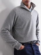 Begg & Co - Heriot Half-Zip Cashmere Sweater - Gray