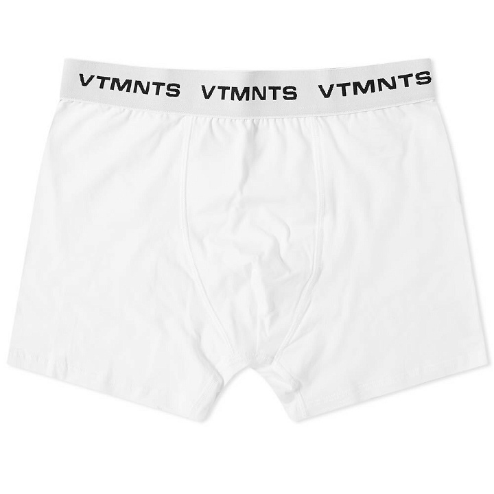 Photo: VTMNTS Men's Logo Boxer Short in White
