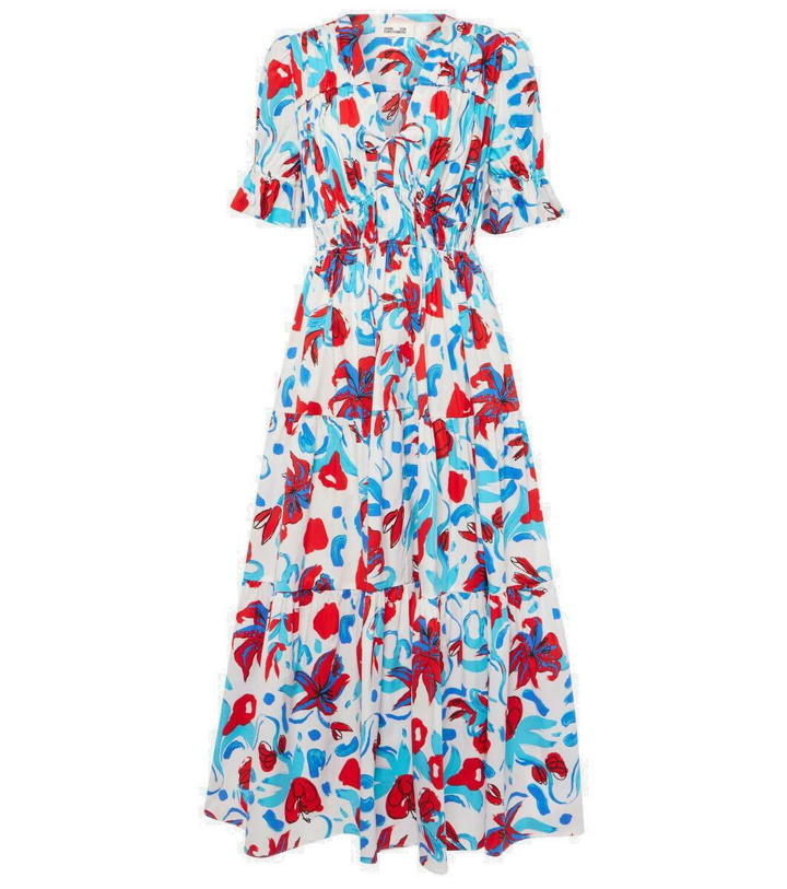 Photo: Diane von Furstenberg Avery floral cotton-blend maxi dress