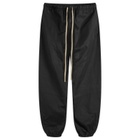Fear of God ESSENTIALS Men's Textured Nylon Trackpant in Black