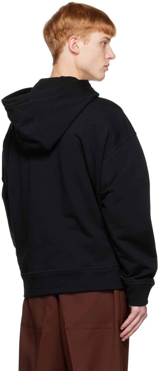 Jil Sander Black Patch Hoodie