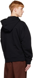 Jil Sander Black Patch Hoodie