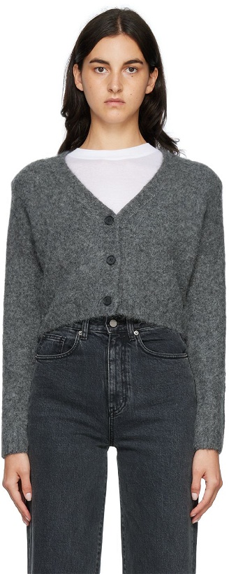 Photo: Arch The SSENSE Exclusive Gray Cropped Cardigan
