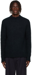 Jil Sander Black Mohair & Wool Sweater