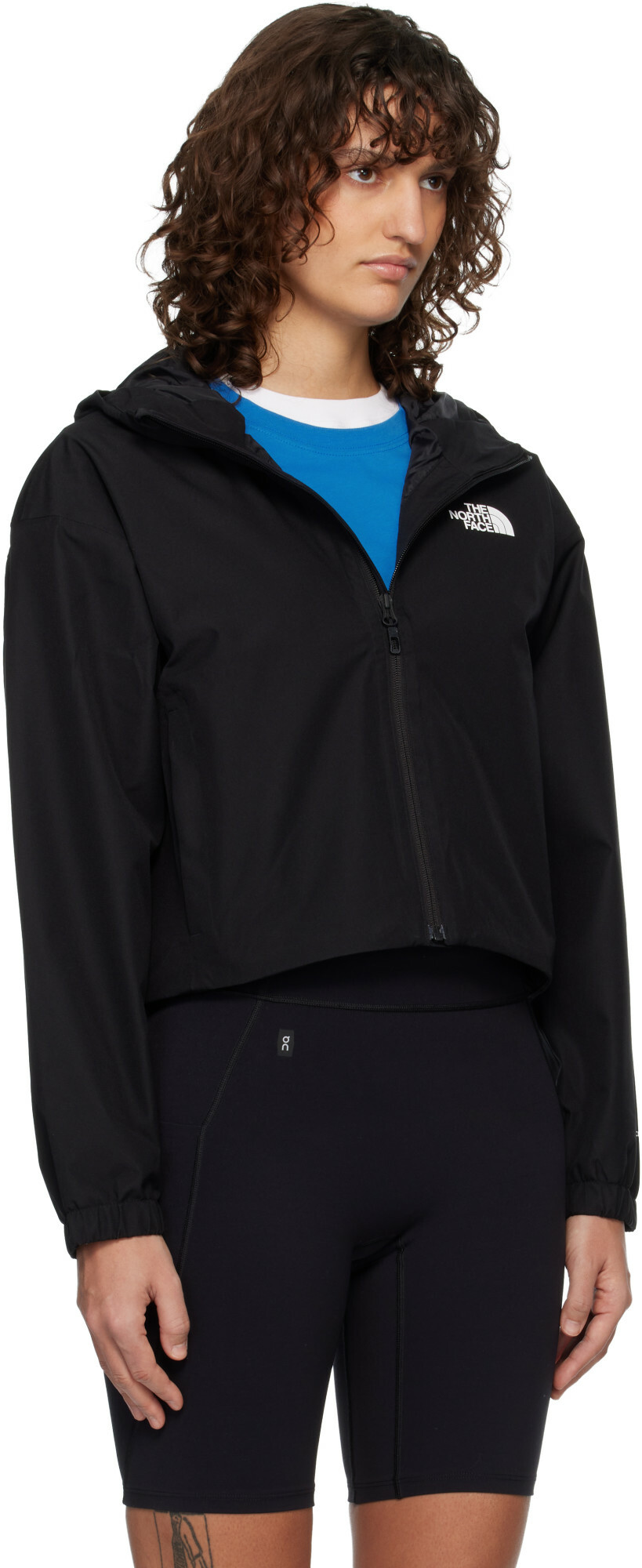 The North Face Black Quest Cropped Waterproof Rain Jacket