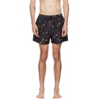 Paul Smith Black 'Cherries' Swim Shorts