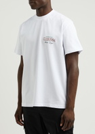 Club 1984 Palm Drive Printed Cotton T-shirt White