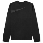 Nike ISPA Long Sleeve T-shirt in Black/Black