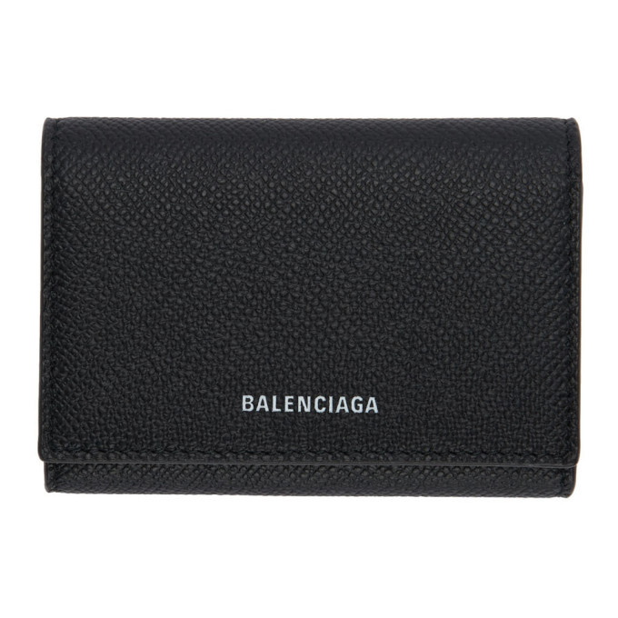 Photo: Balenciaga Black Ville Accordion Card Holder