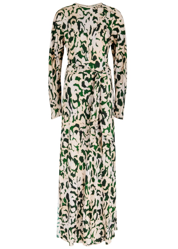 Photo: Forte_forte Printed Hammered Satin Maxi Dress Multicoloured