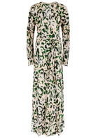 Forte_forte Printed Hammered Satin Maxi Dress Multicoloured