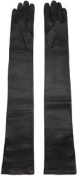 Maison Margiela Black Nappa Long Gloves